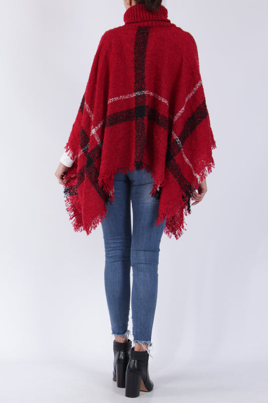 Ponchos ημιβαμβακερό πλεκτό