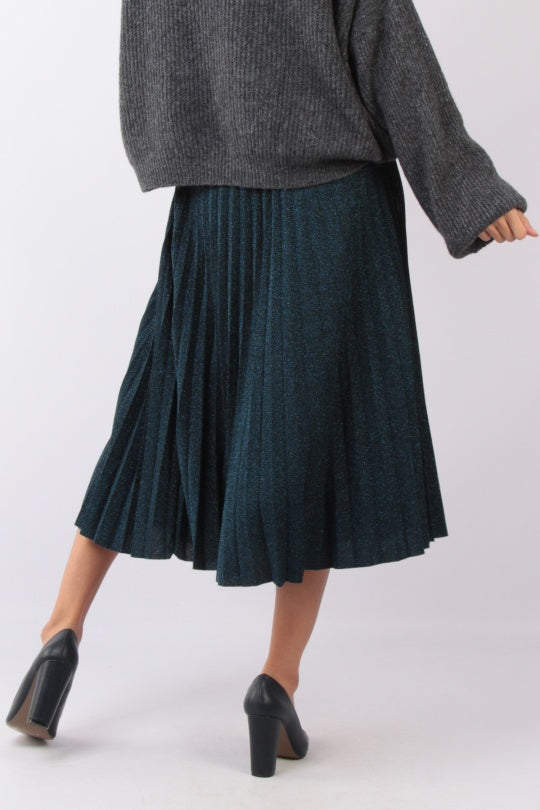 Φούστα πλισέ lurex
