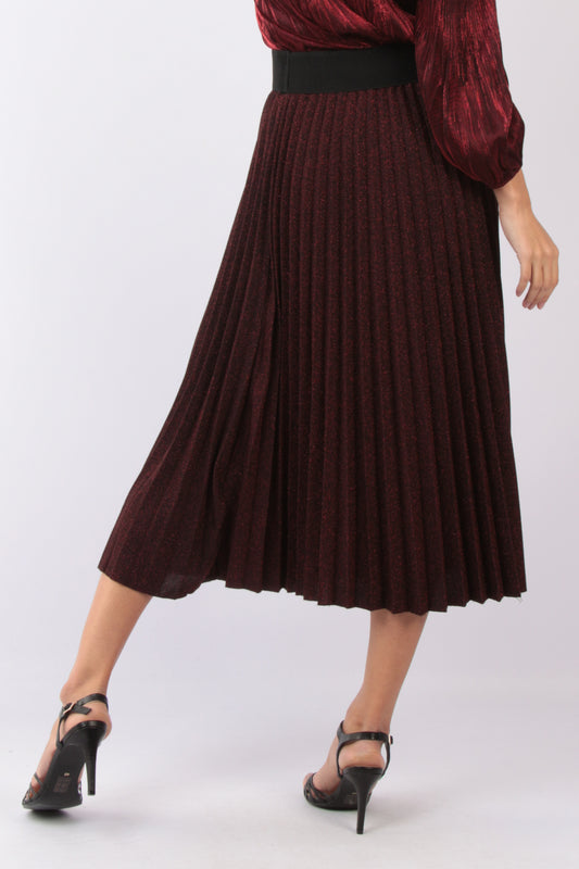 Φούστα πλισέ lurex