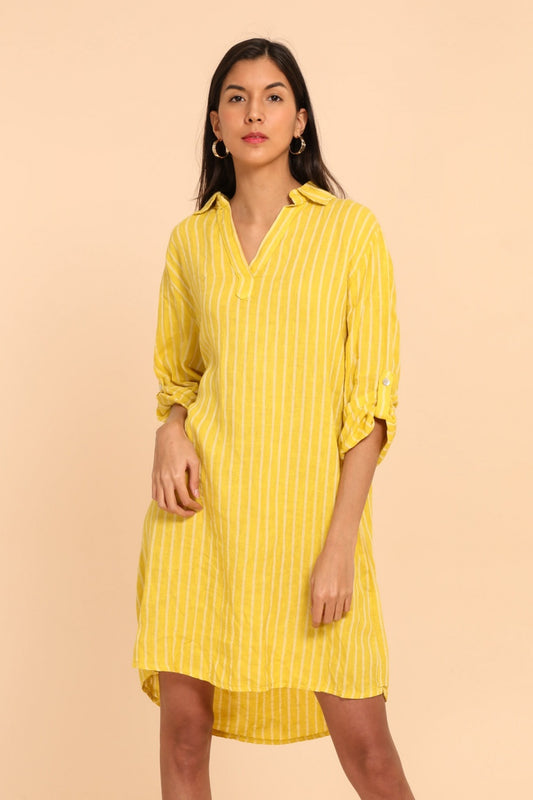 Shirt dress linen