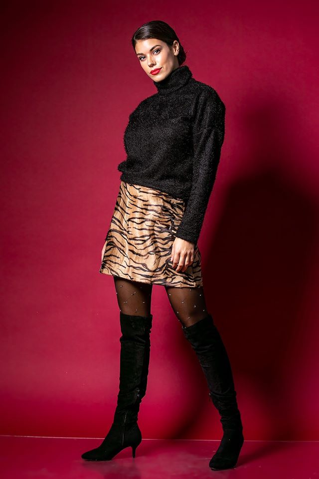Φούστα mini animal printed