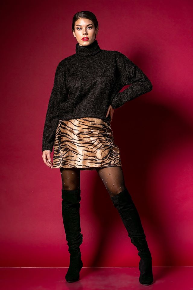 Φούστα mini animal printed