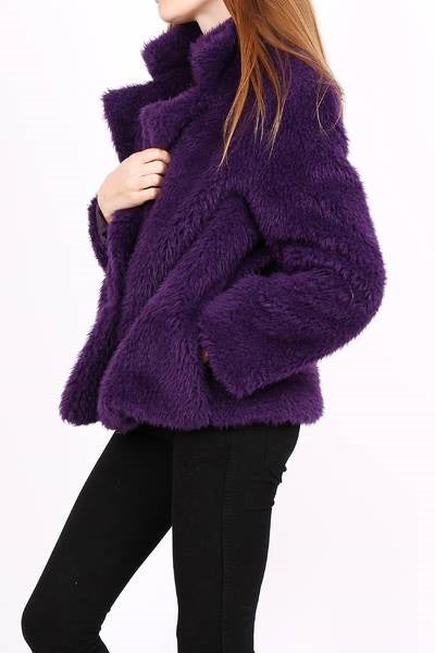 Jacket γούνινο μπουκλέ