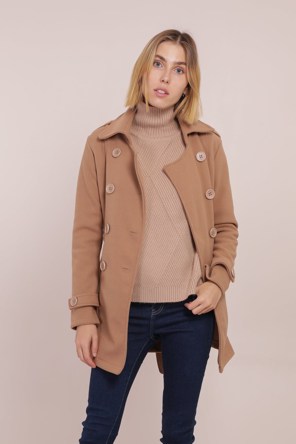 Jacket με ζώνη