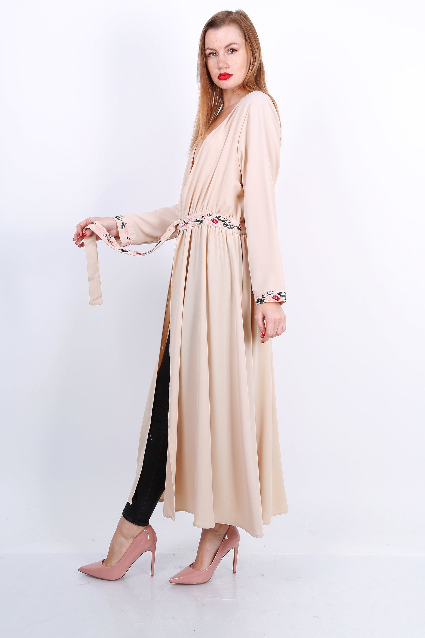 Kimonos maxi με ζώνη