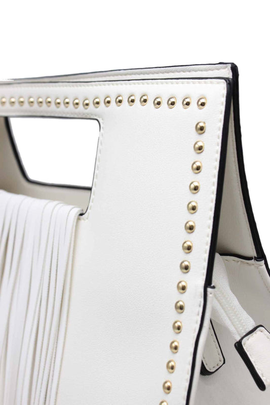 Τσάντα χειρός ή ώμου με κρόσσια