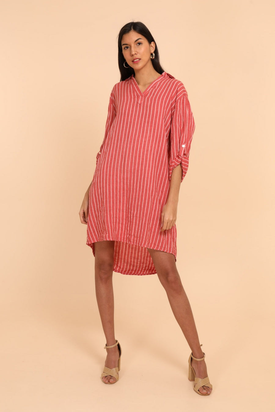 Shirt dress linen