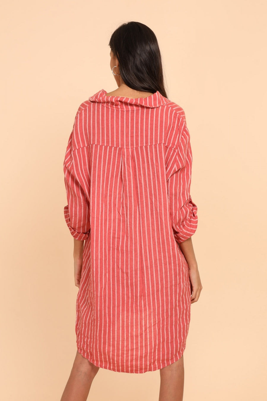 Shirt dress linen