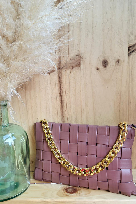 Τσαντά χειρός βραδινή με αλυσίδα