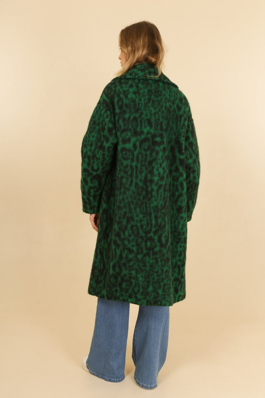 Παλτό μάλλινο animal printed