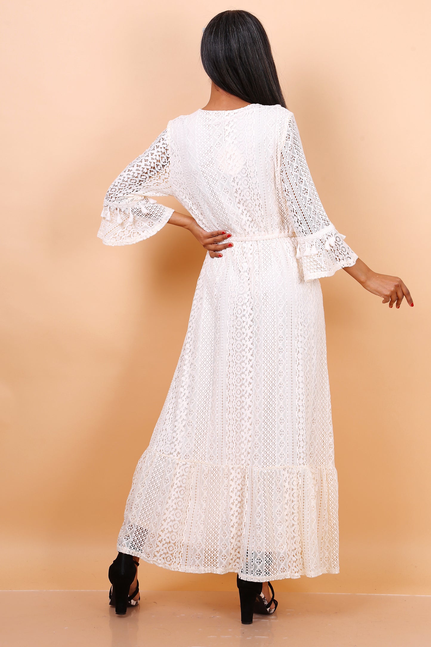 Φόρεμα από δανδέλα maxi