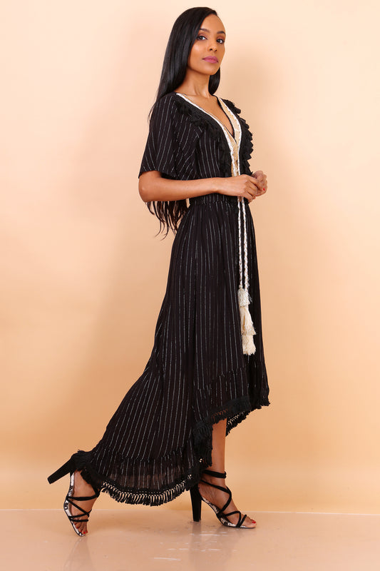 Φόρεμα boho ασύμμετρο