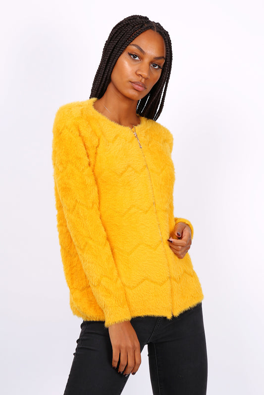 Μπλουζοζακετάκι γούνινο χνουδωτό