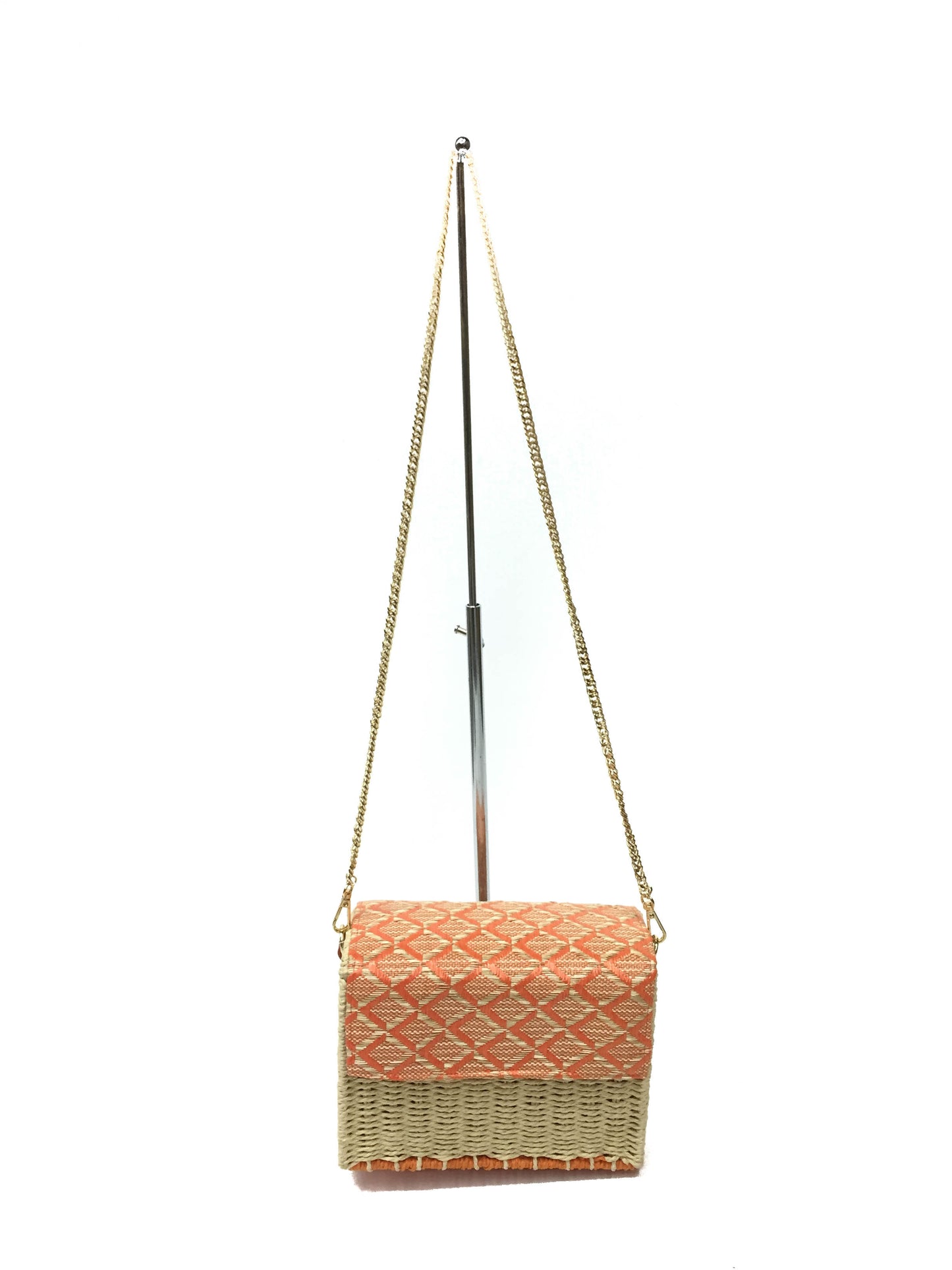 Τσαντάκι μπαουλάκι ψάθινο