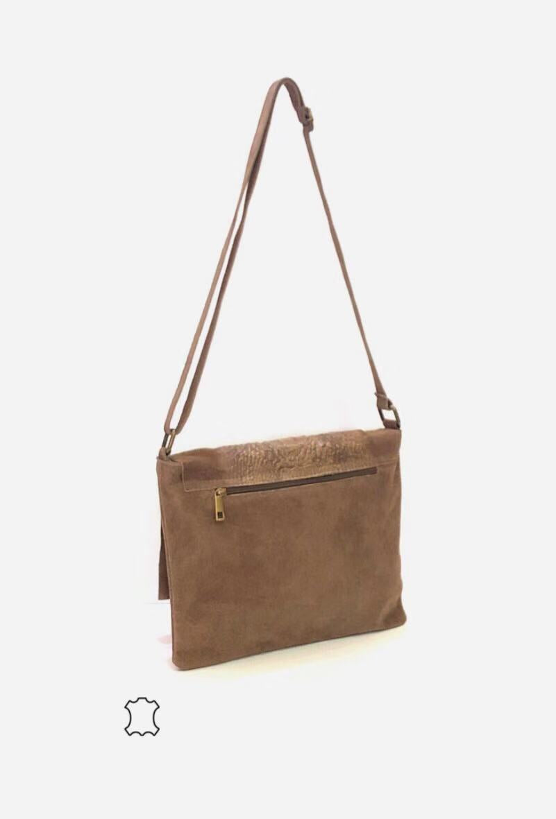 100% δερμάτινη τσάντα ώμου