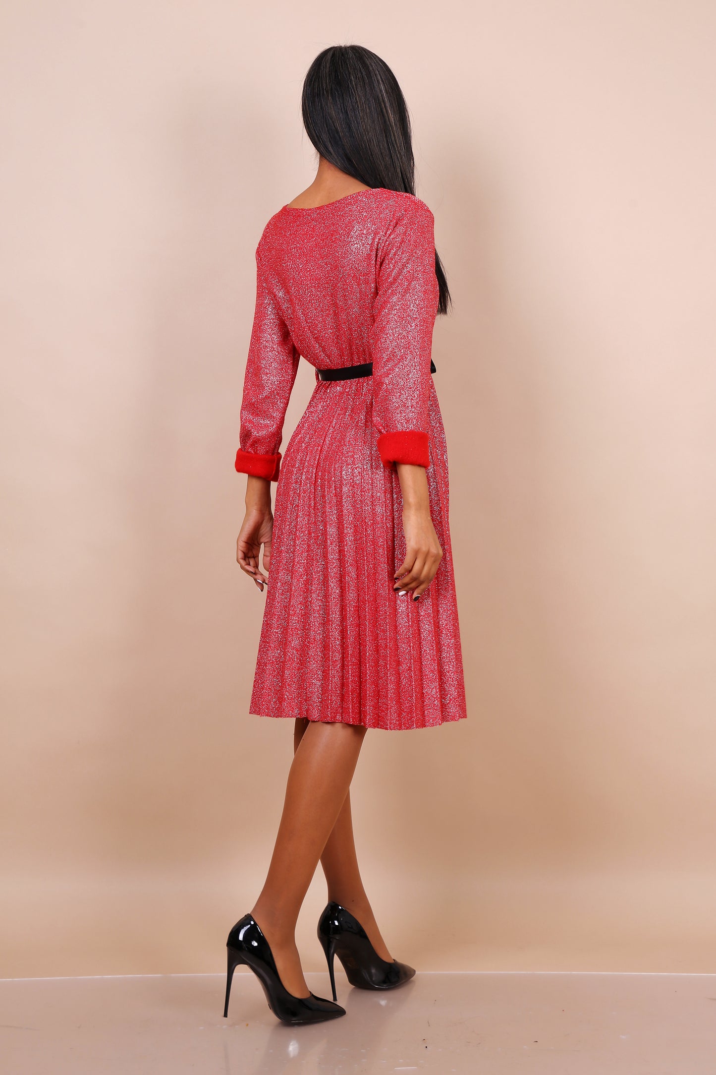 Φόρεμα midi lurex