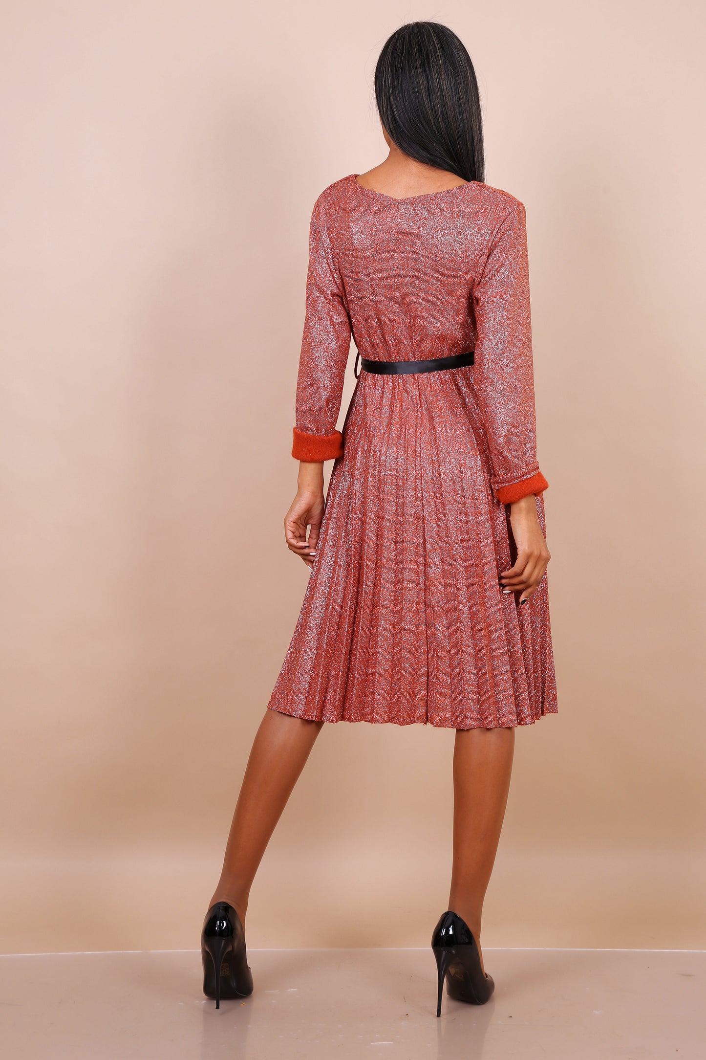 Φόρεμα midi lurex