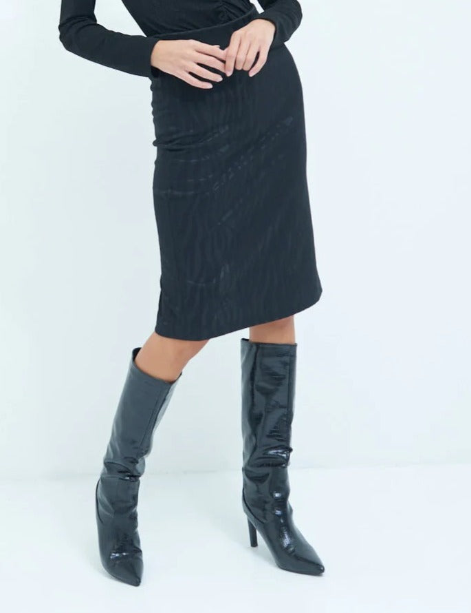 Φούστα midi zebra printed