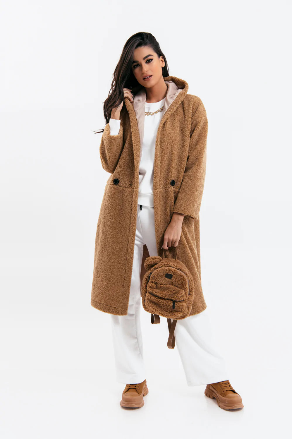 Παλτό teddy oversized