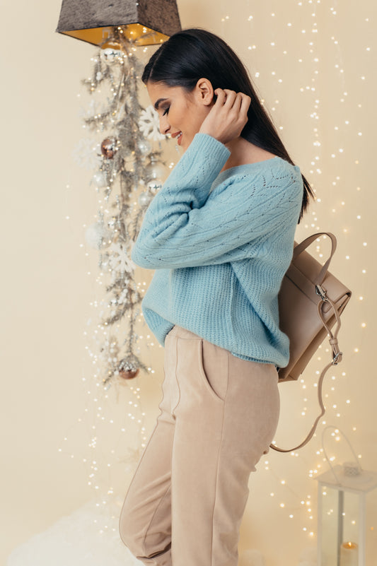 Μπλούζα πλεκτή με σχέδιο