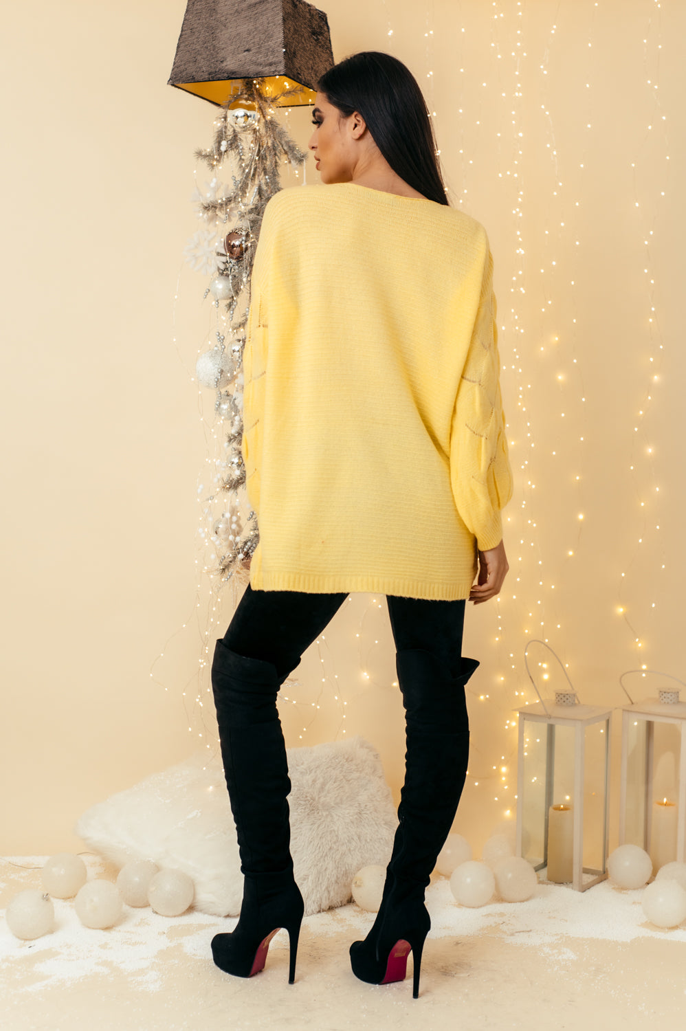 Μπλουζοφόρεμα πλεκτό με ρόμβους