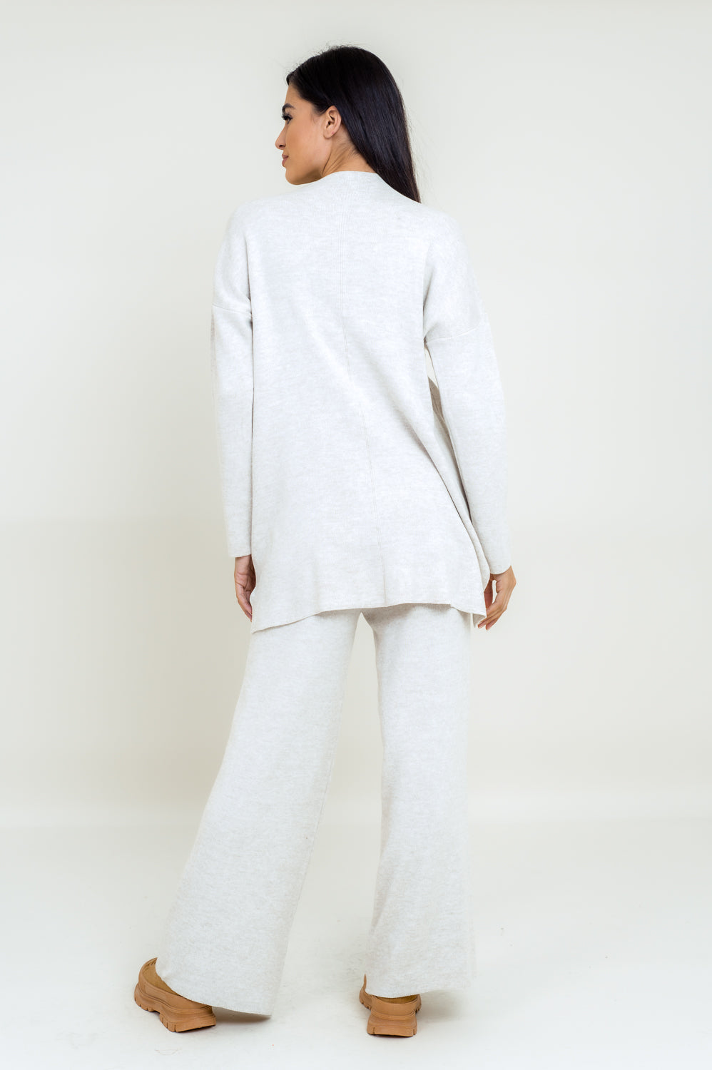 Σετ πλεκτό μπλούζα - παντελόνα