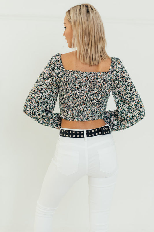 Top cropped floral