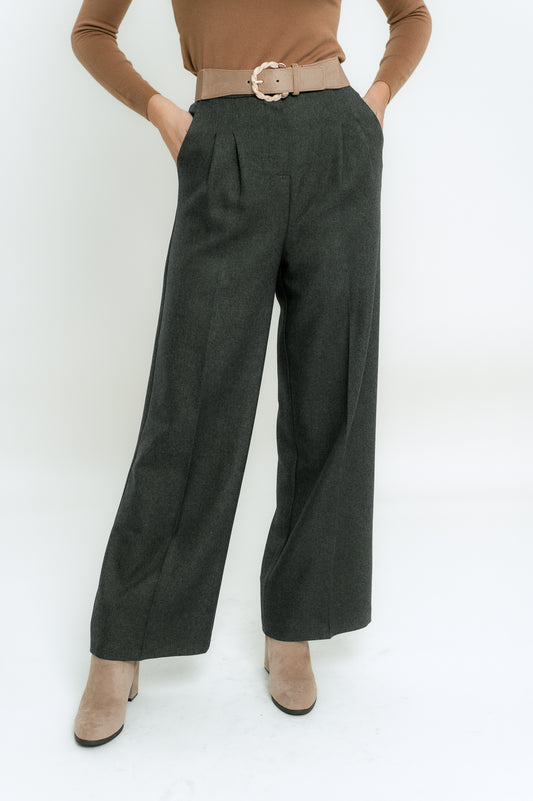 Παντελόνα με πιέτες tweed