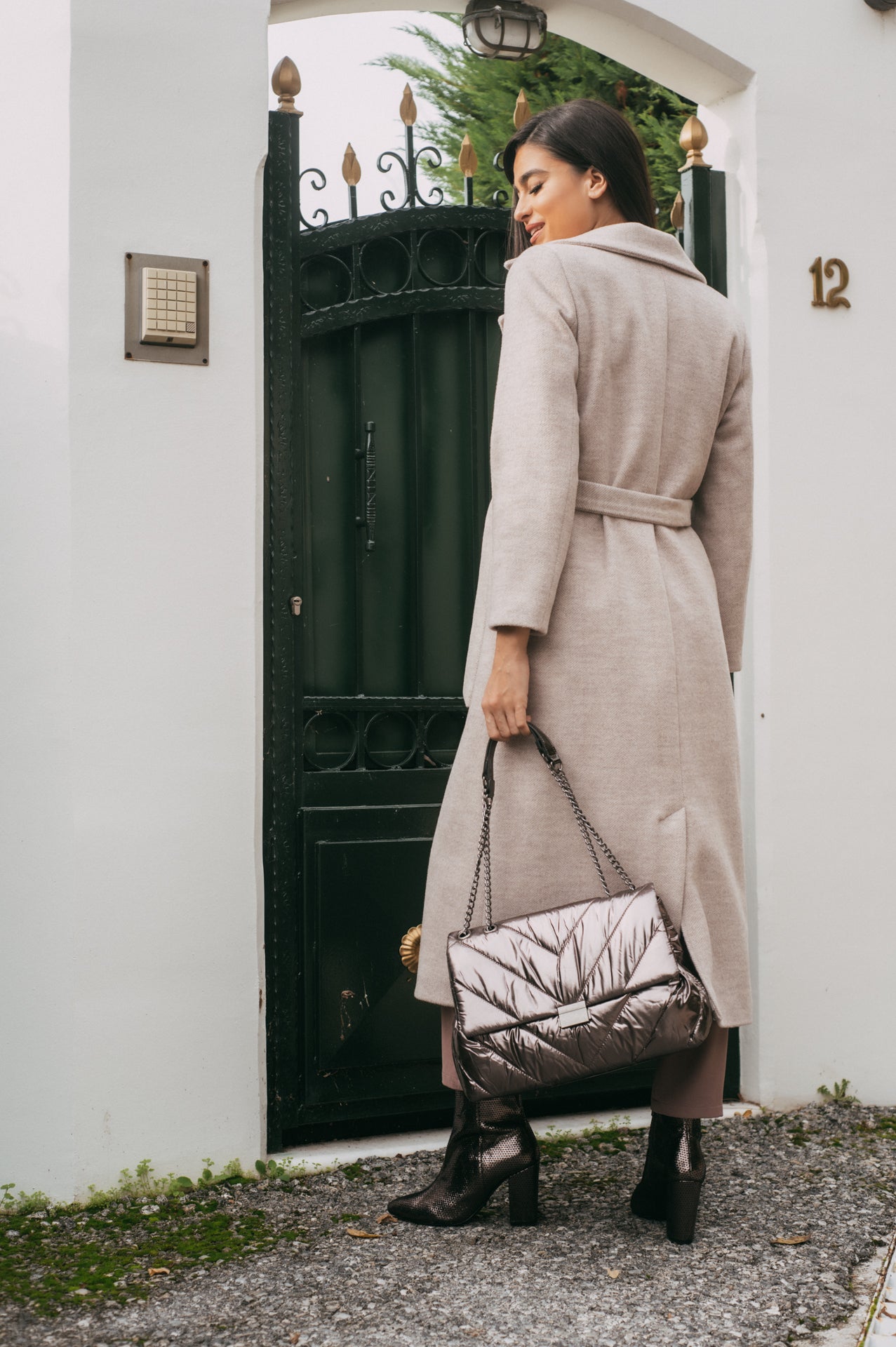 Παλτό ημιμάλλινο μακρύ