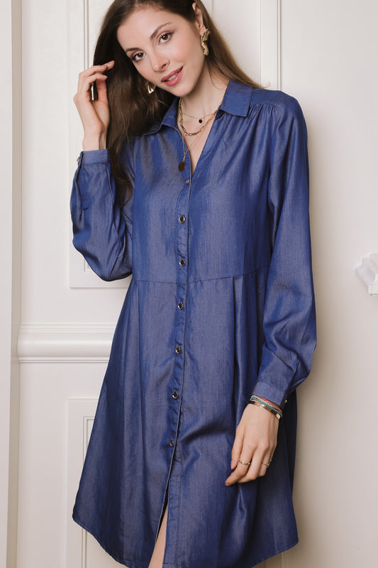 Φόρεμα midi/mini denim