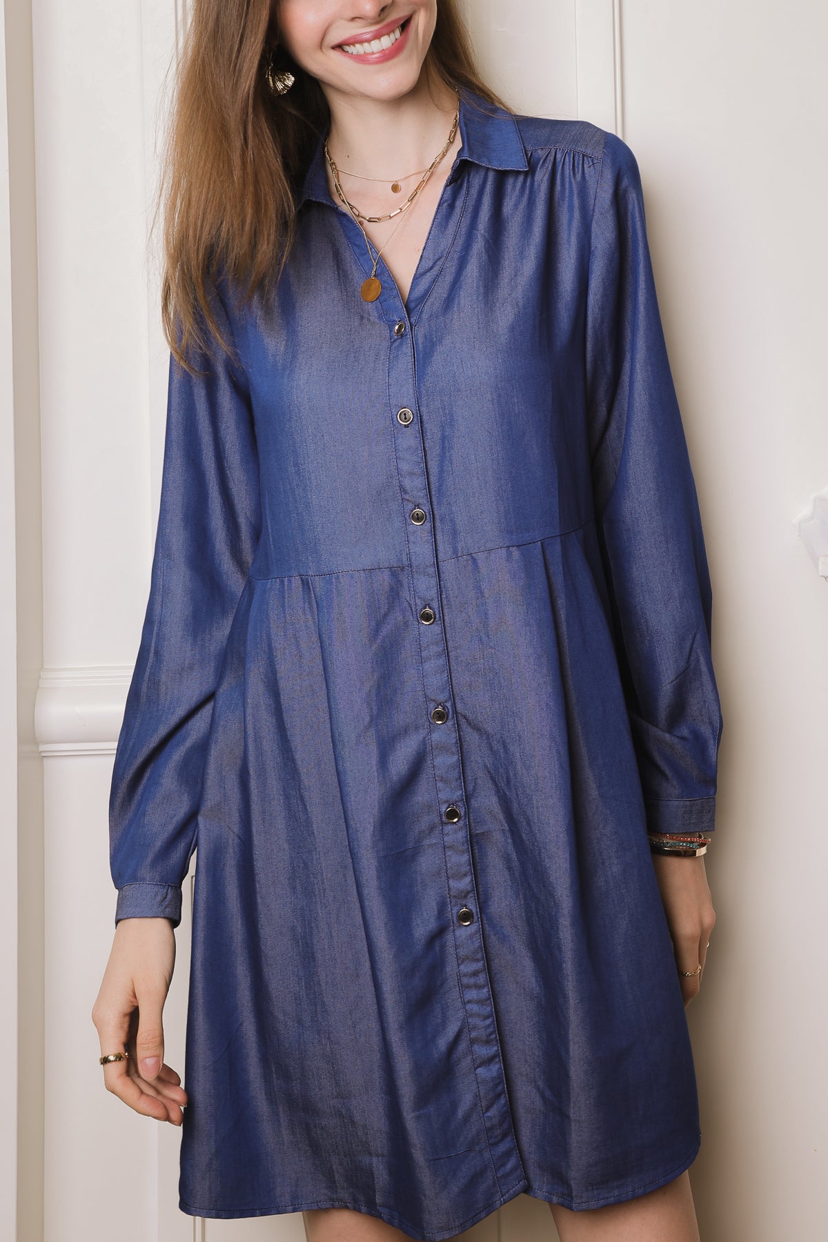 Φόρεμα midi/mini denim