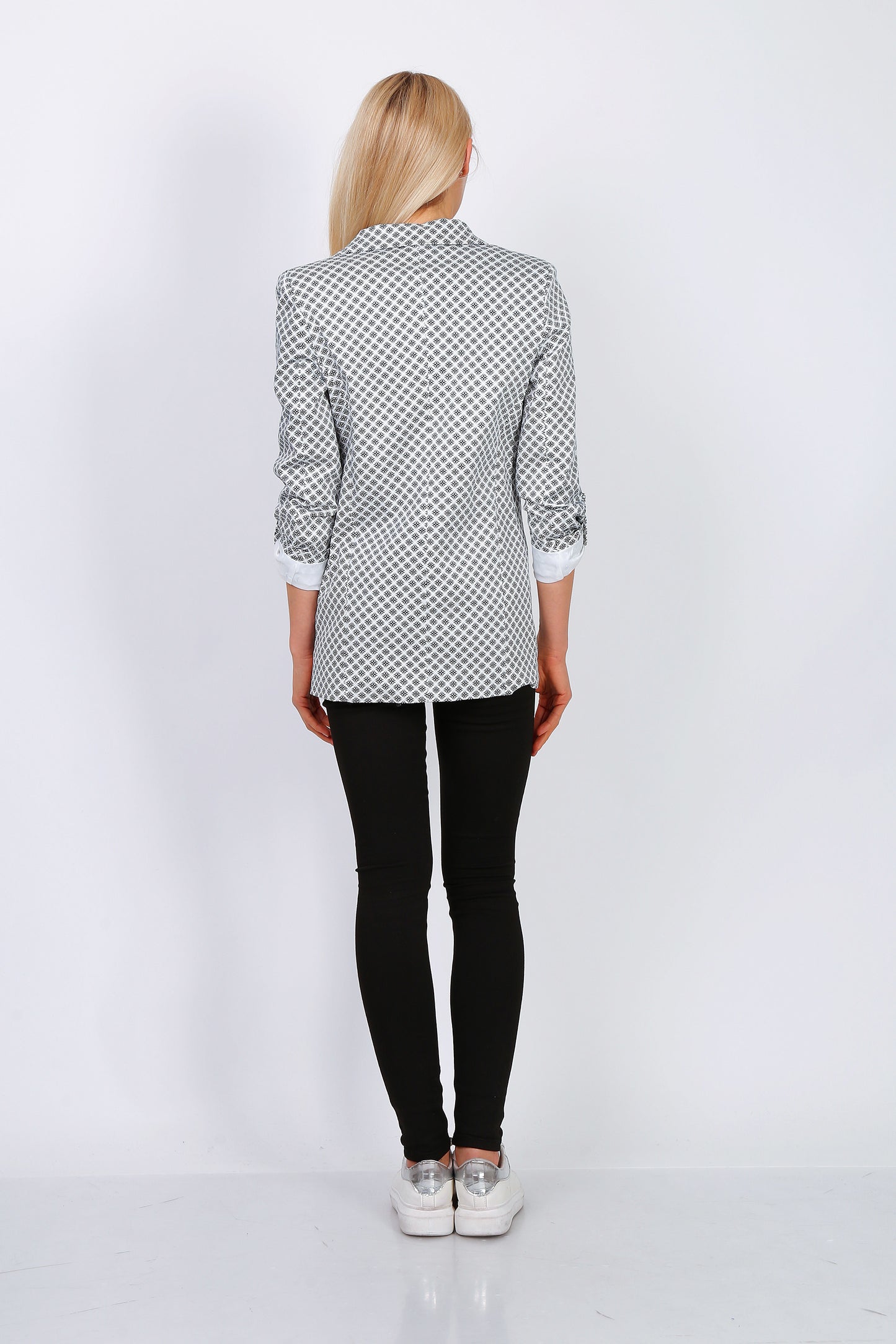 Blazer printed βαμβακερό