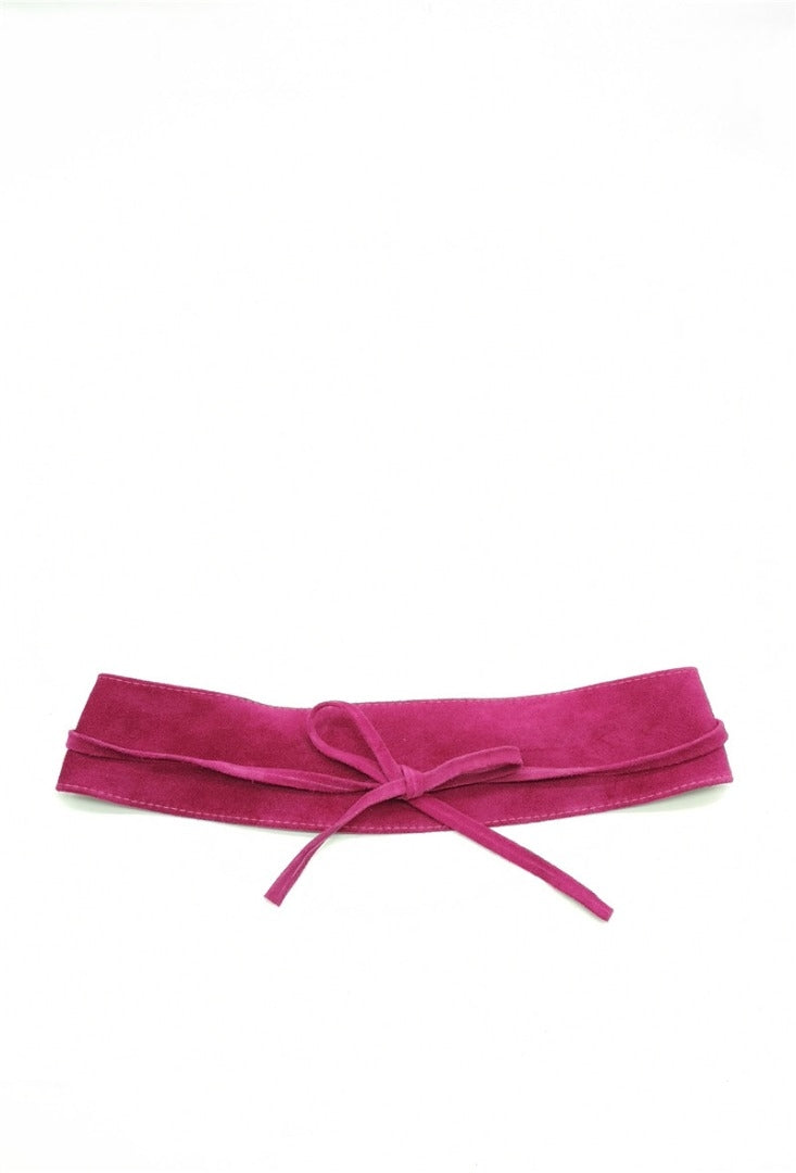 Zώνη suede δερμάτινη