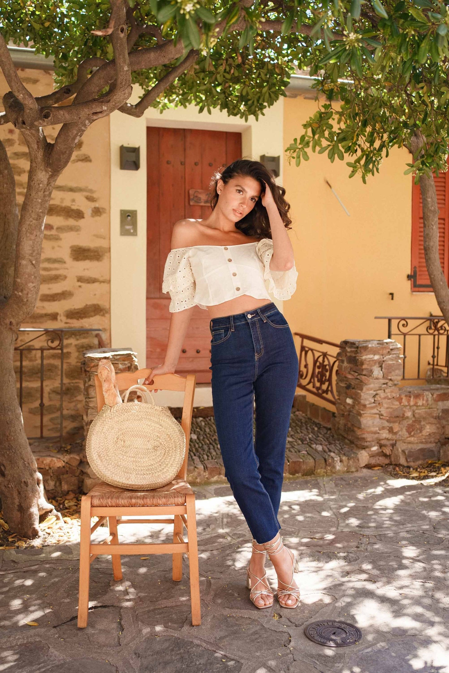 Denim Mom Fit παντελόνι