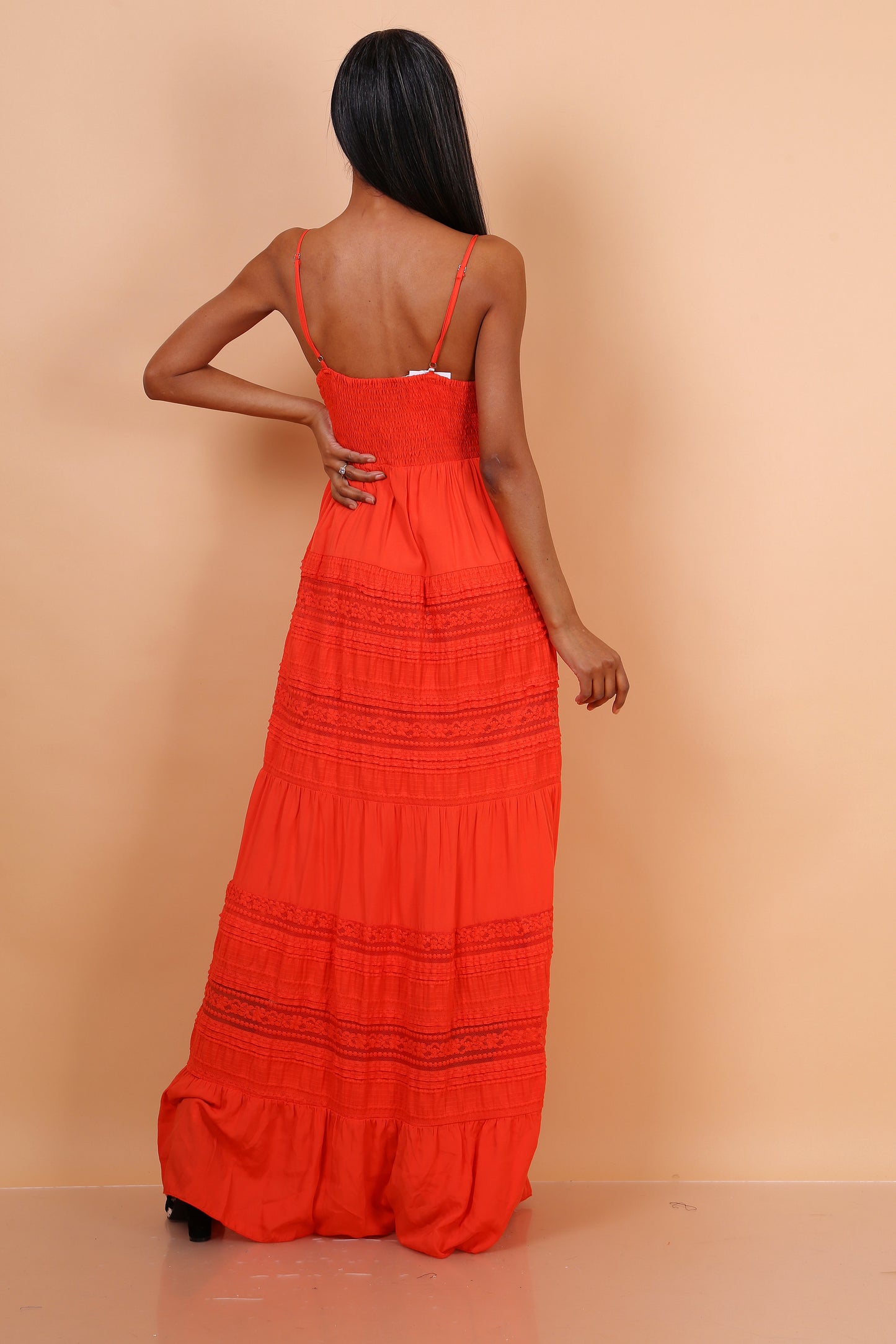 Φόρεμα maxi ραντάτο