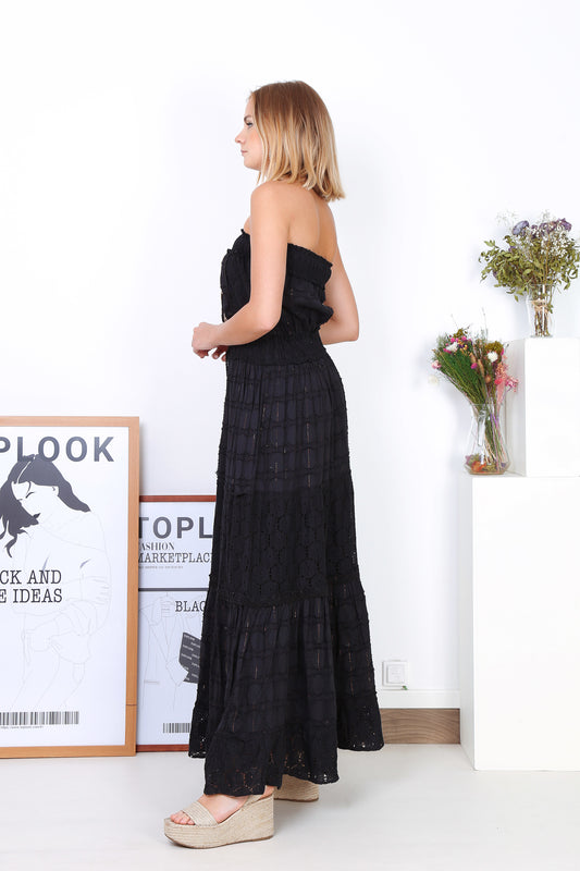 Φόρεμα maxi boho δανδέλα