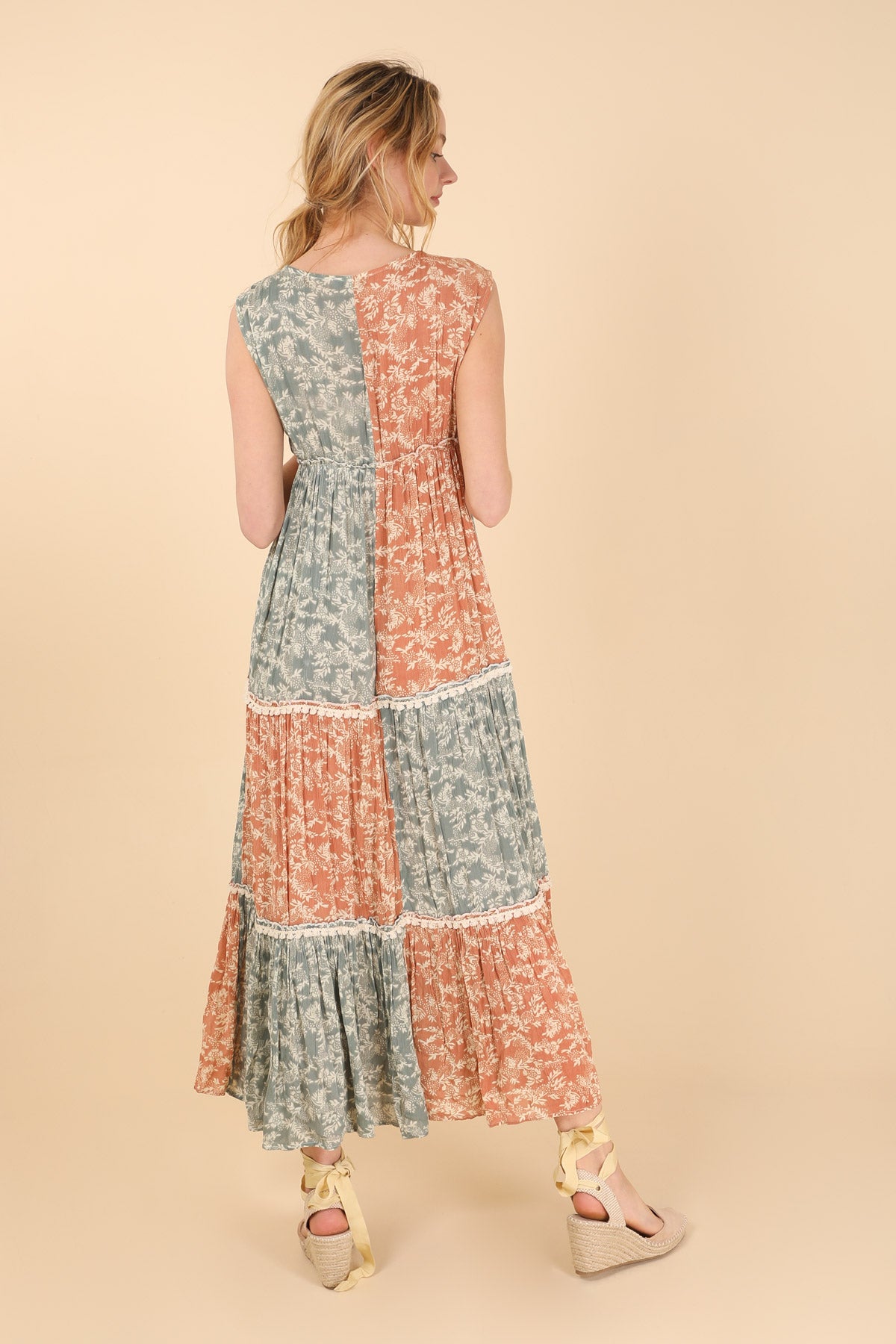 Φόρεμα maxi boho multicolor