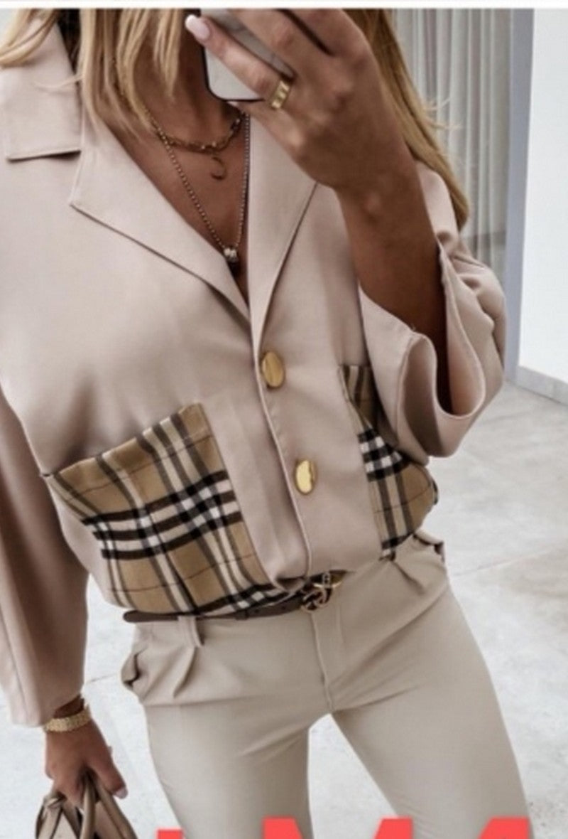 Πουκάμισο με καρό τσέπες