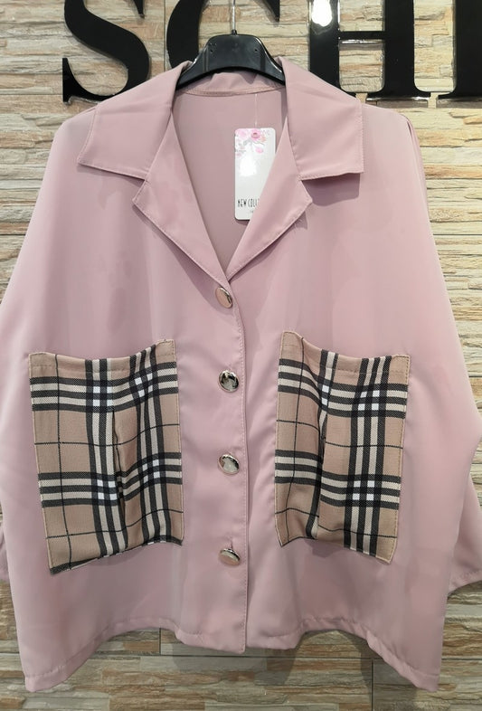 Πουκάμισο με καρό τσέπες