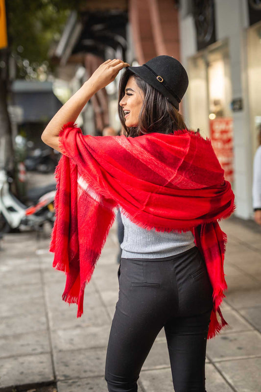 Εσάρπα/Κασκόλ καρώ