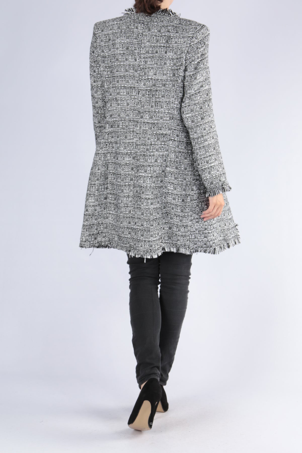 Ημίπαλτο / Ζακέτα με ξέφτια στο τελείωμα