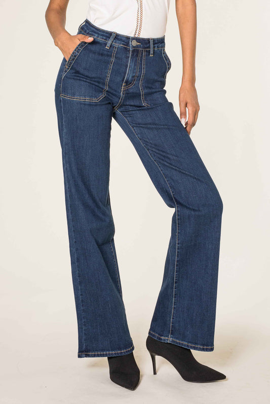 Nina Carter Denim παντελόνι καμπάνα