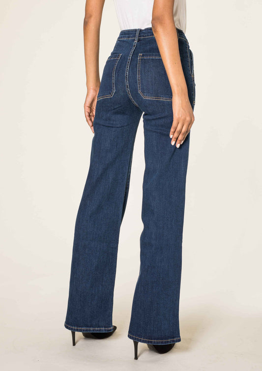 Nina Carter Denim παντελόνι καμπάνα