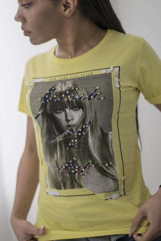 T-shirt New York Style βαμβακερό