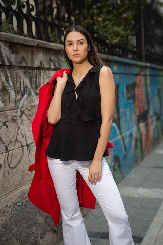 Top κρουαζέ με βολάν