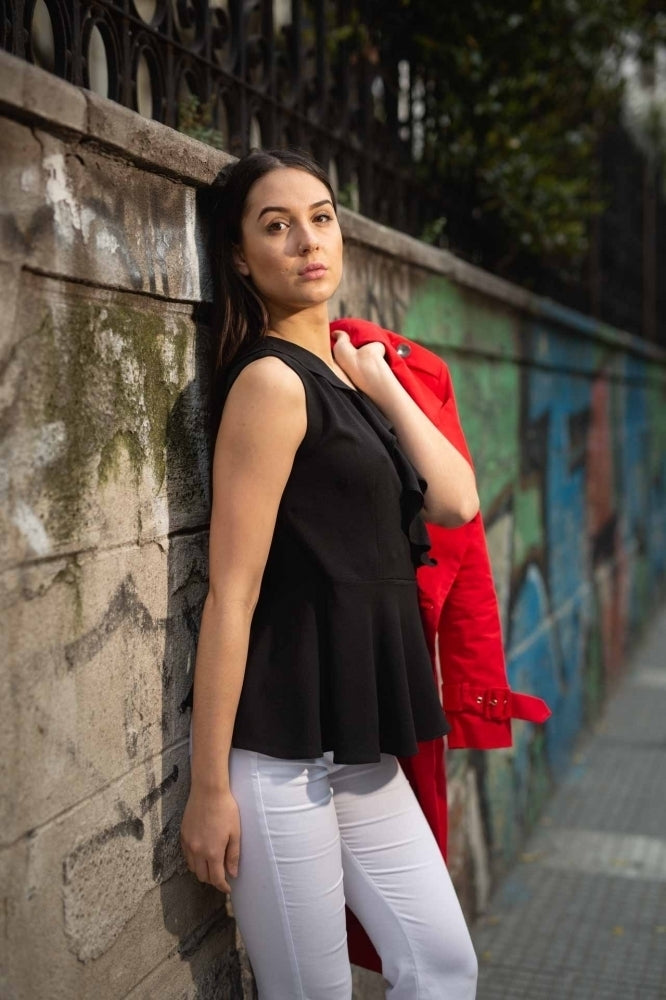 Top κρουαζέ με βολάν