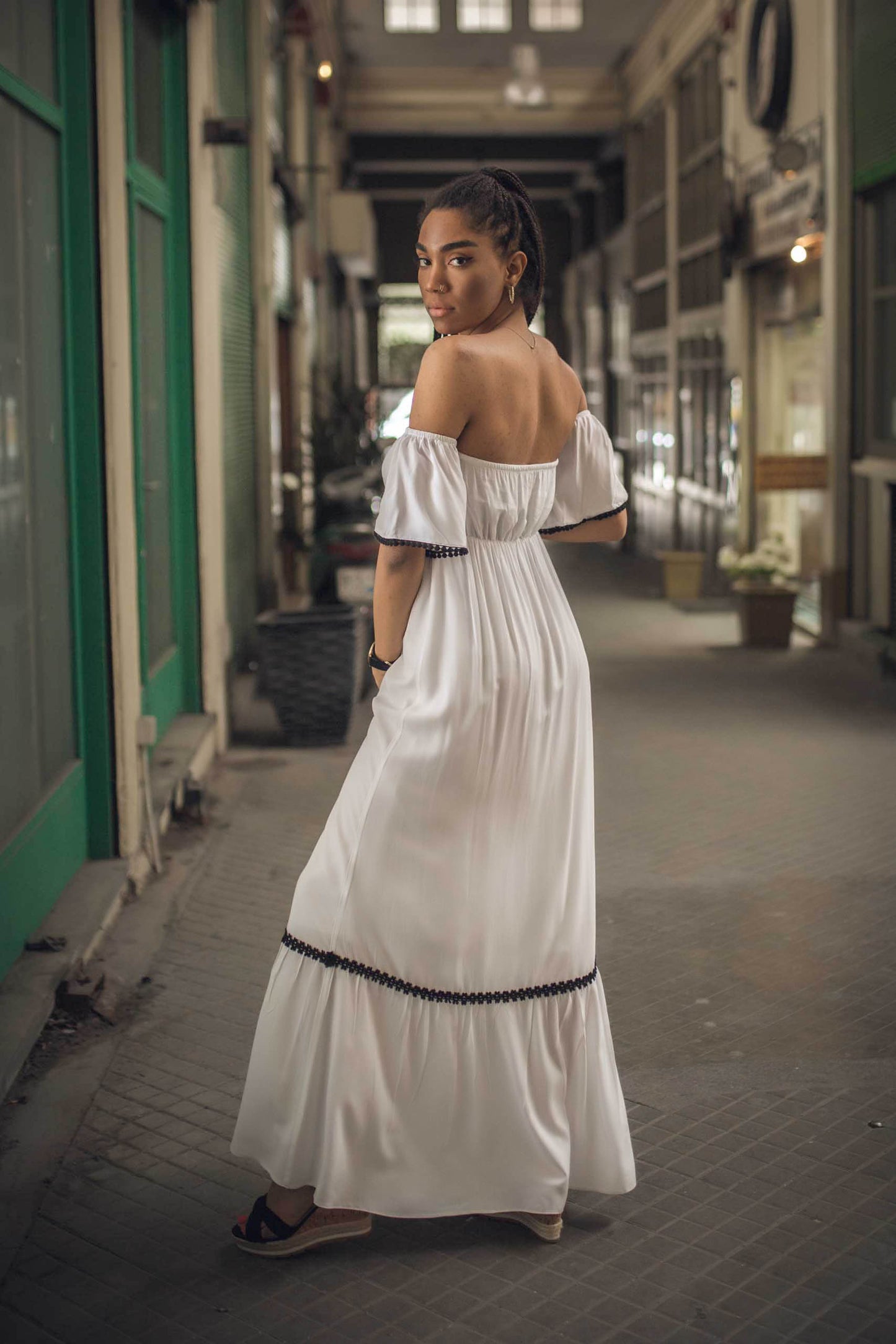 Φόρεμα maxi strapless