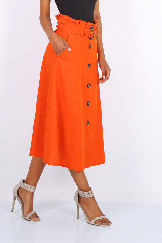 Φούστα midi βαμβακολινή