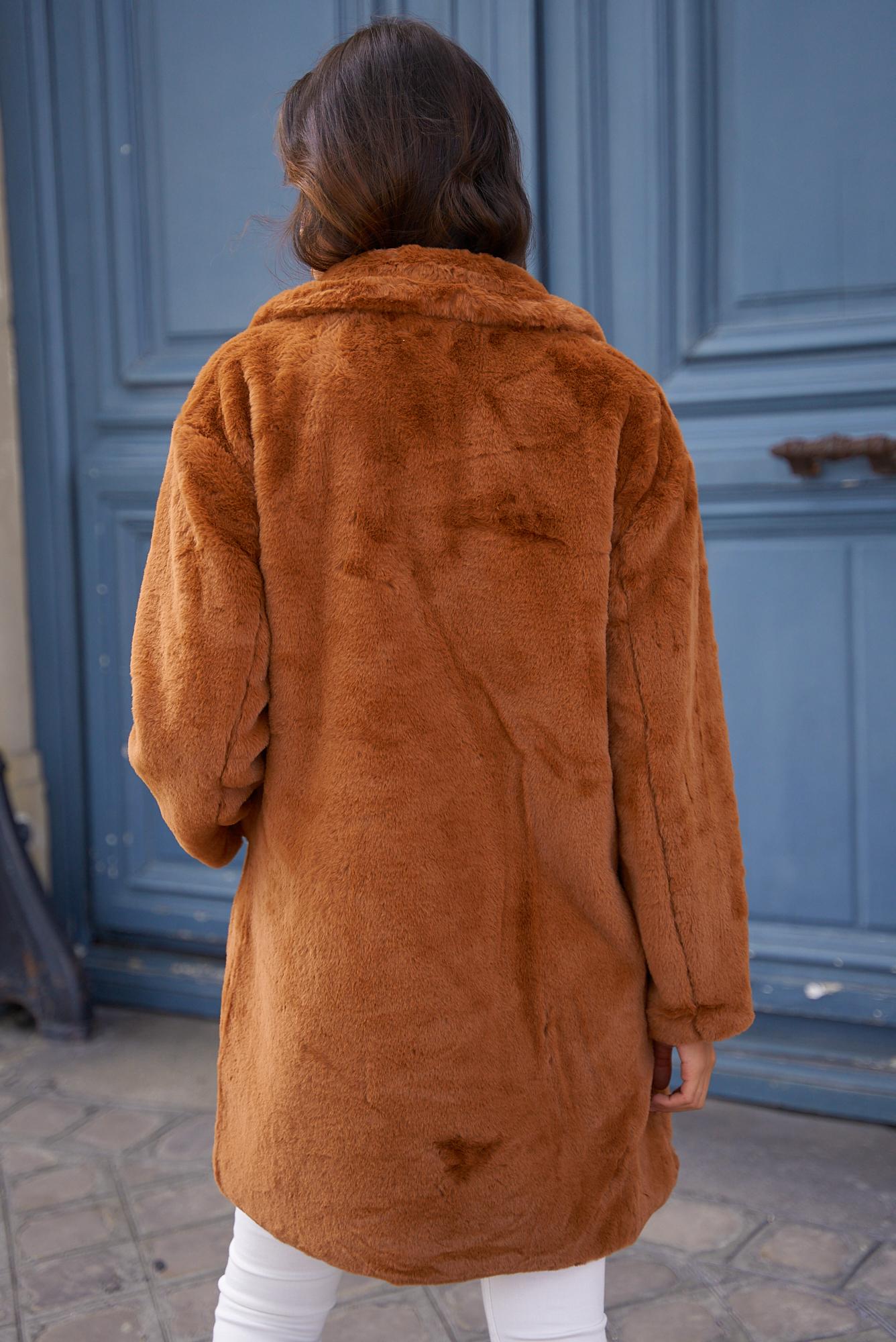 Ημίπαλτο γούνινο fluffy