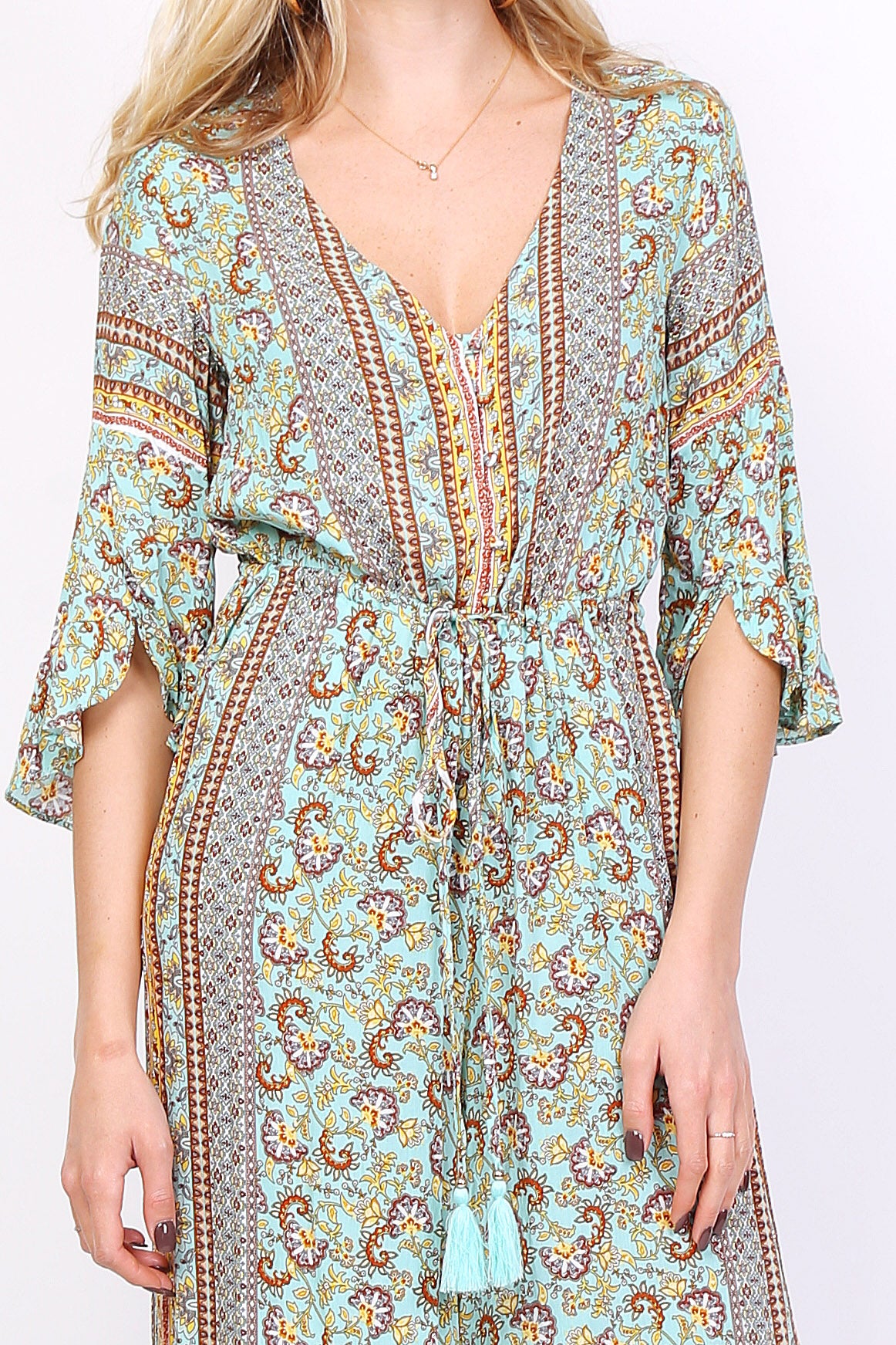 Ολόσωμη φόρμα boho εμπριμέ